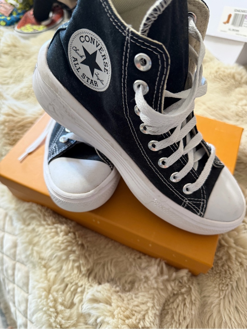 Converse Black and White Kids High-Top Sneakers